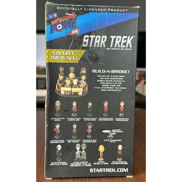 2014 Bif Bang Pow Star Trek The Wrath of Khan Commander Sulu Bobble Head - Picture 3 of 14
